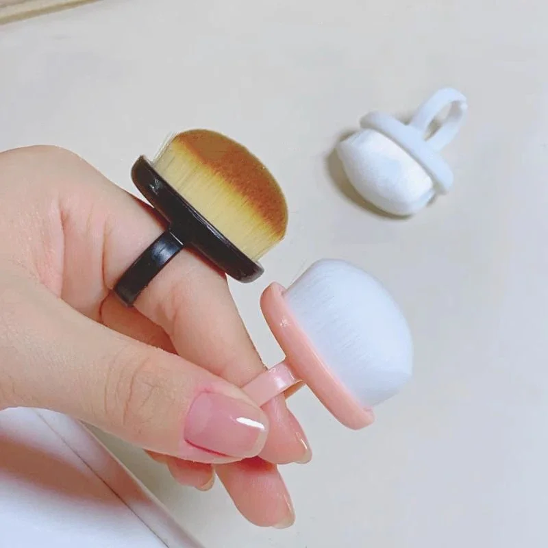1/10pcs Nails Art Dust Brush Buckle Brush Ring-shaped Brush for Nail Dust Cleaning Professional Oval Gel Manicure Make Up Tool 6