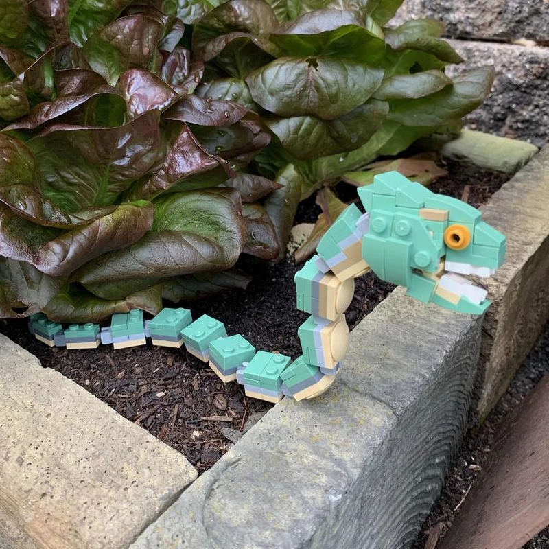 

Spot Scale Basilisked Movie Figure Animal Snake Model Bricks DIY Children's Educational Toys Building Blocks Gift for Kids Boys