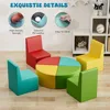 8 PCS Kids Sofa Set, Daycares Chairs for Toddlers Activities, Colorful Modular Flexible Seating Set for Home Preschool Playroom 2