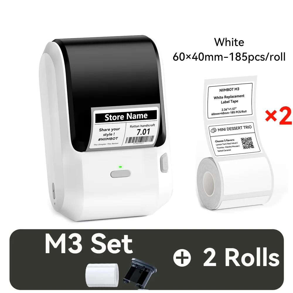 Niimbot M3 Thermal Label Printer Bluetooth Barcode Maker for Retail Jewelry