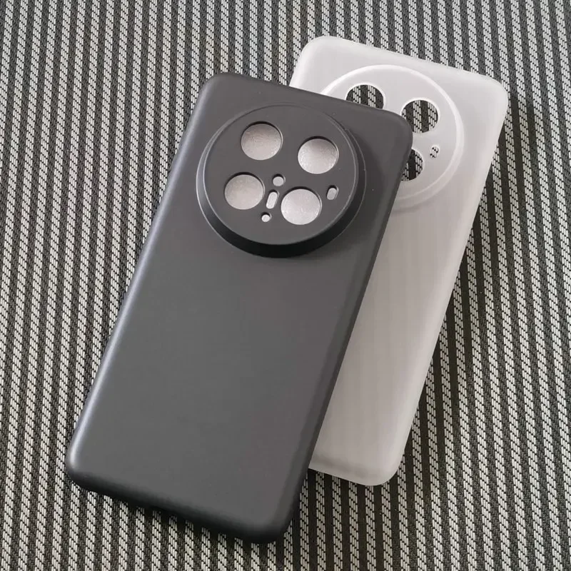Frosted Clear Black Silicone Protective Phone Case - Soft TPU Cover