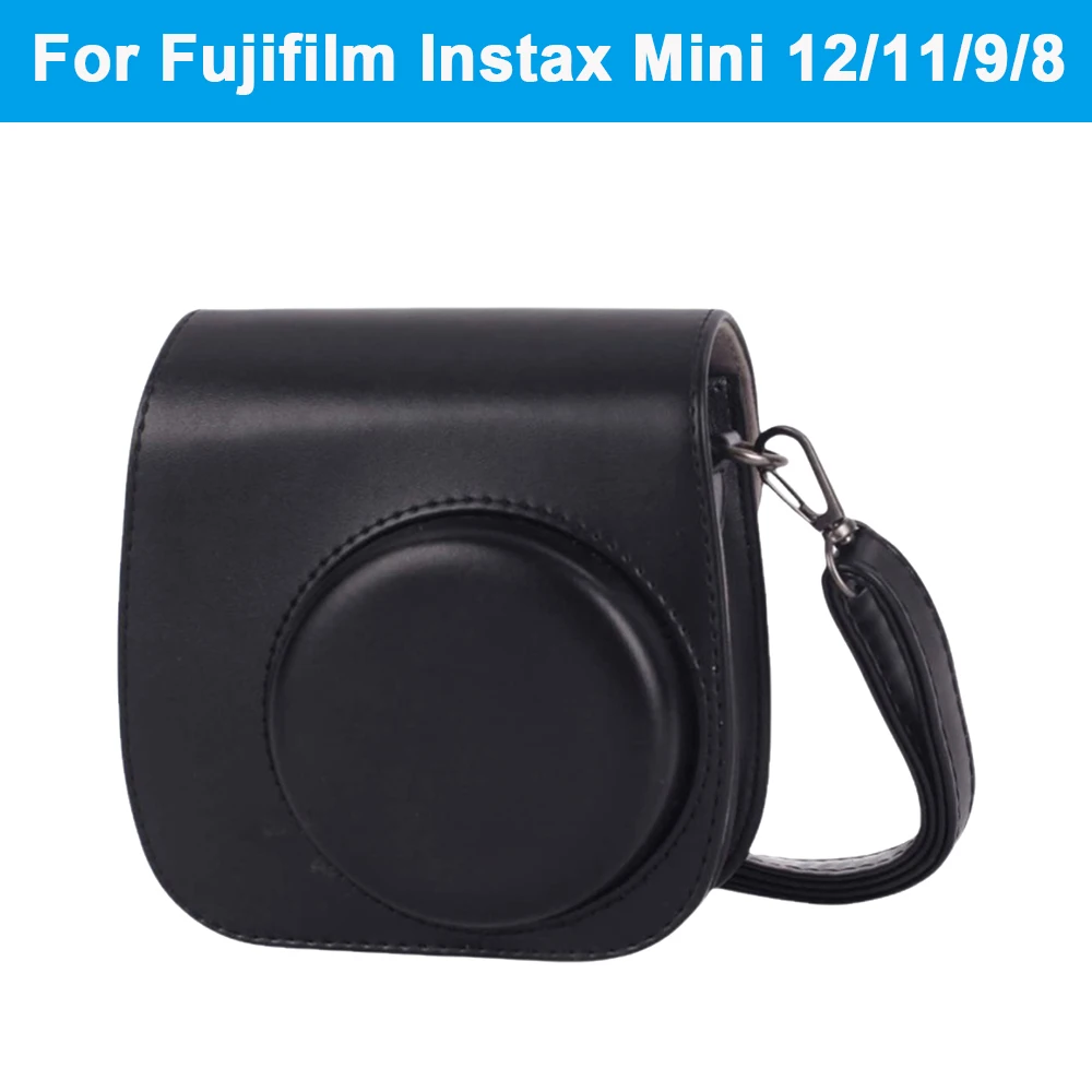 Vintage-Style PU Leather Camera Bag Case - Scratchproof Protective Shell Pouch