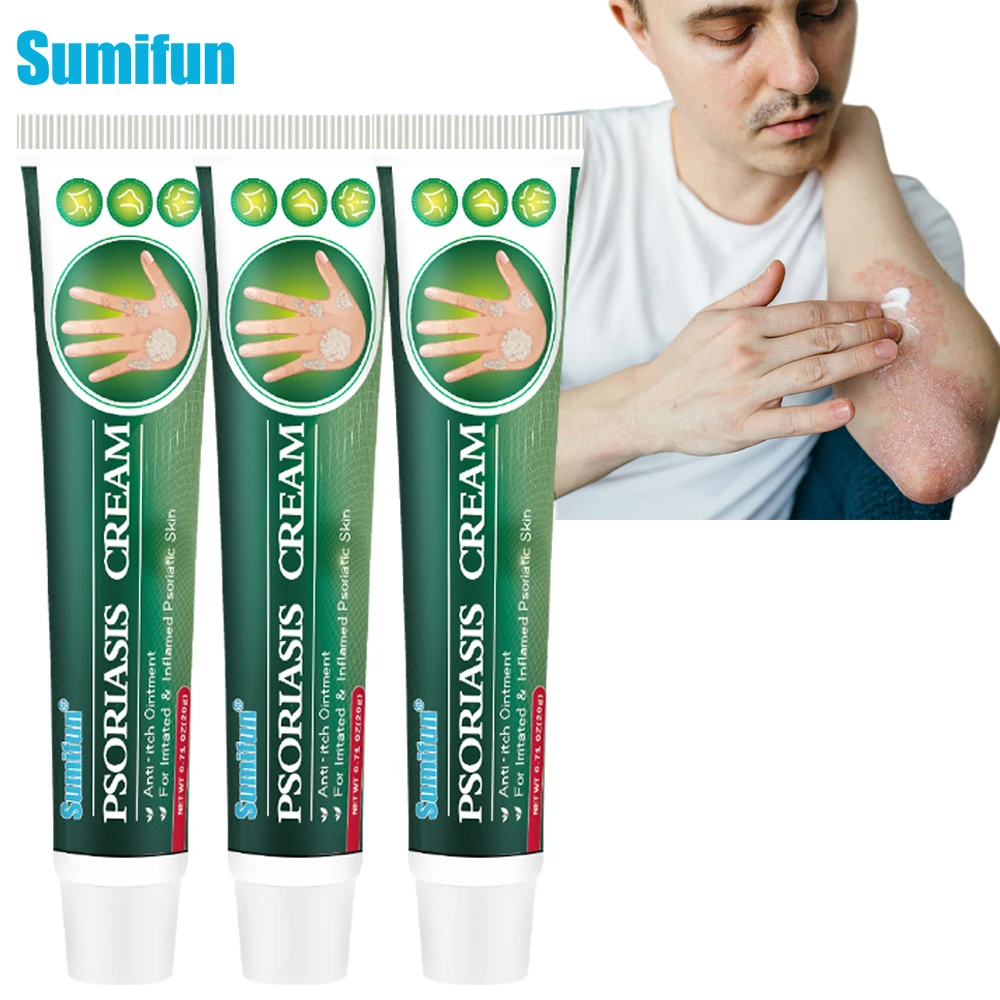 

1/3/5Pcs Sumifun Psoriasis Ointment Dermatitis Eczema Antibacterial Cream Tinea Versicolor Inhibit Fungus Anti Itch Plaster