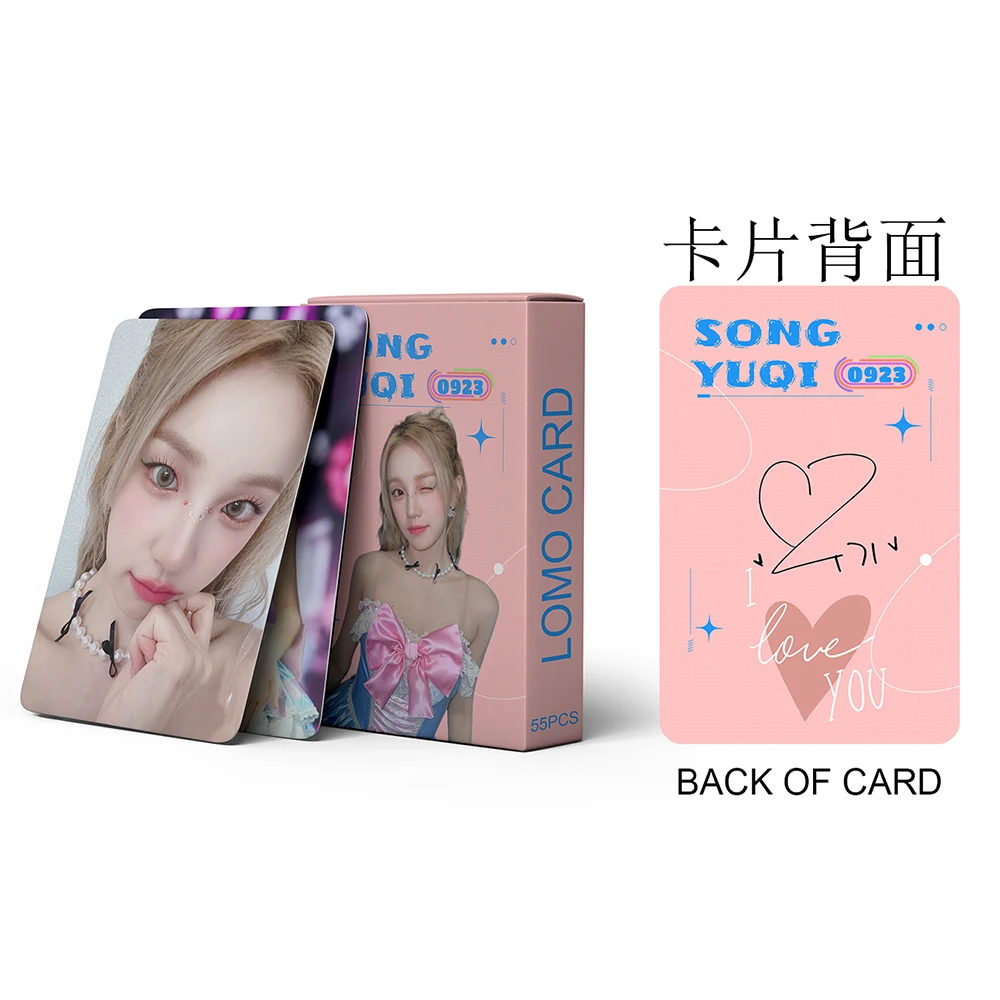 55PCS Kpop GIDLE Lomo Cards Song Yuqi SOLO Photocards Photo Print Card Set