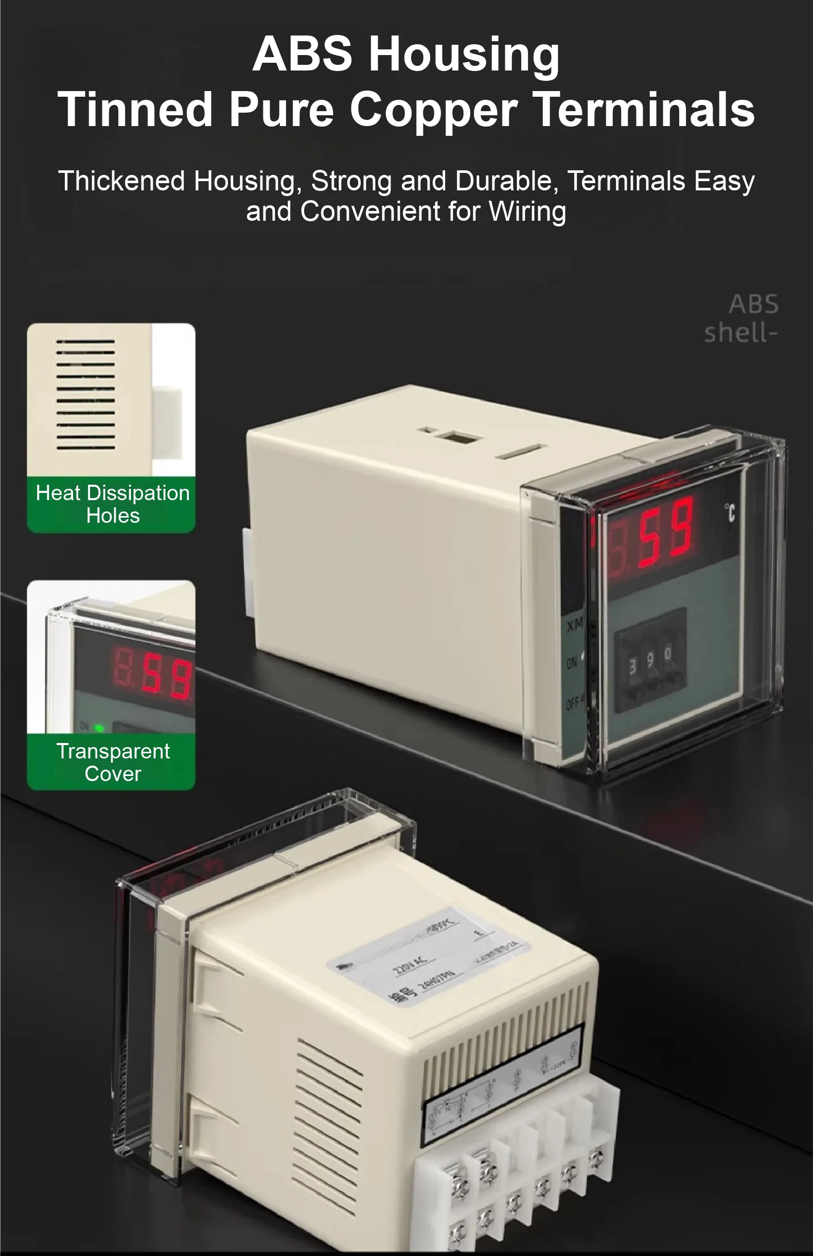 XMTD-2001 Digital Temperature Controller Thermostat 220V 380V K Type PT100 399℃