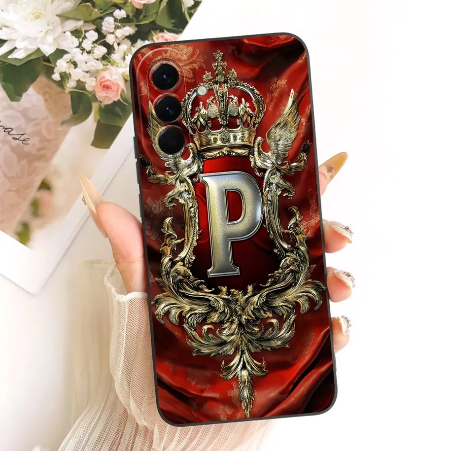 Shockproof Crown Letter Soft Case Cover