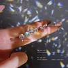 1 Pair White Magnetic Earrings Magnet Ear Clips Men Women Stud Earring Crystal Stone Stud Earring Clip No Piercing Jewelry Gift 5