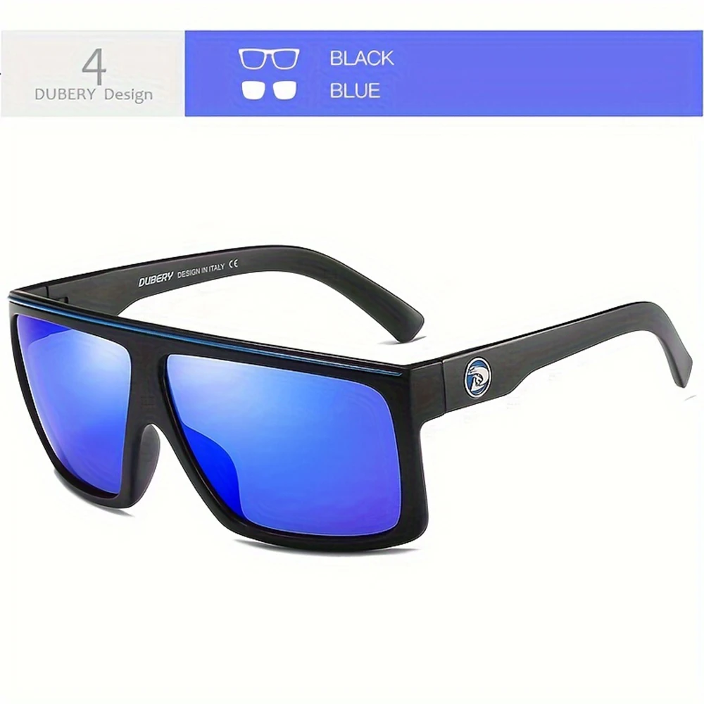 DUBERY Polarisierte UV400-Schutz-Sonnenbrille für Damen und Herren, 8 Farben, Modell 818 – Detail 8