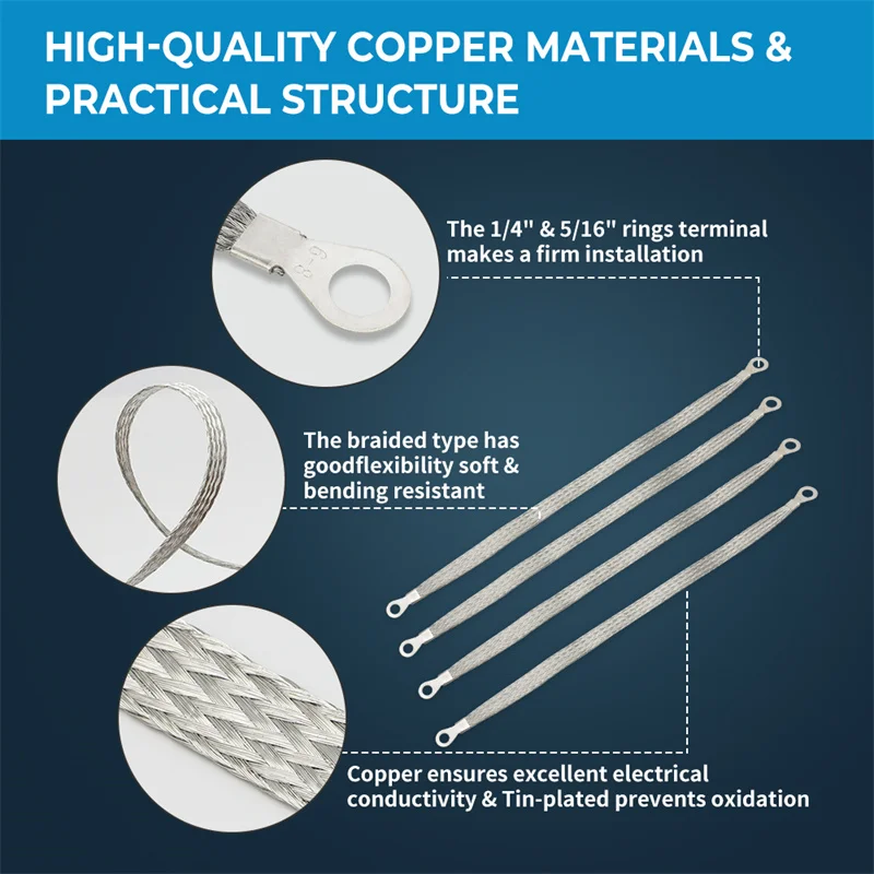 12EngineGroundingStrapBatteryGroundCablefitForAutomotiveCar