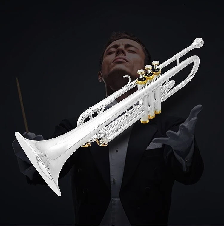 

High Quality New Trumpet Phosphor bronze LT199GS-97 B Flat Professional Trumpet Bell Top Musical Instruments Case Accessories