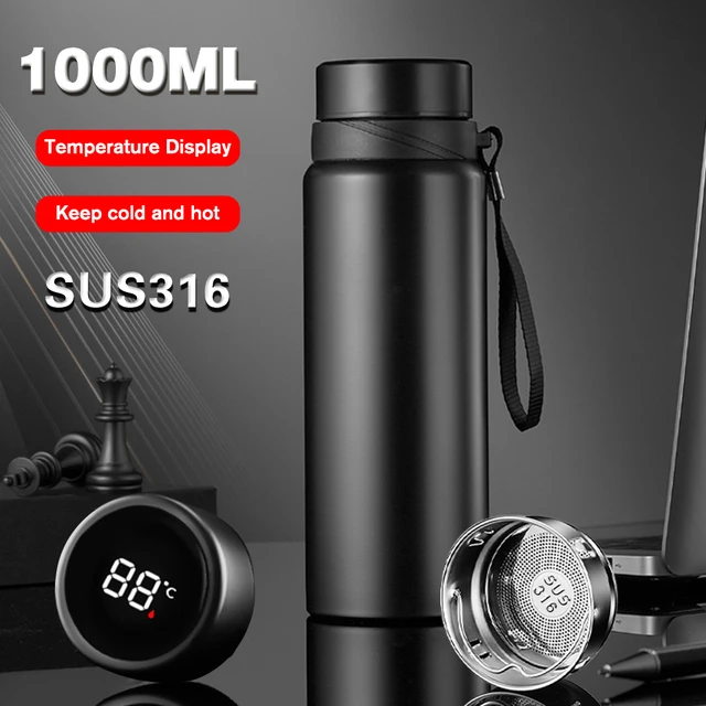 Smart Thermal Bottle Display Temperature Thermal Mug Stainless Steel Food  Thermos for Tea Water Bottle with Heating Thermos Cup - AliExpress