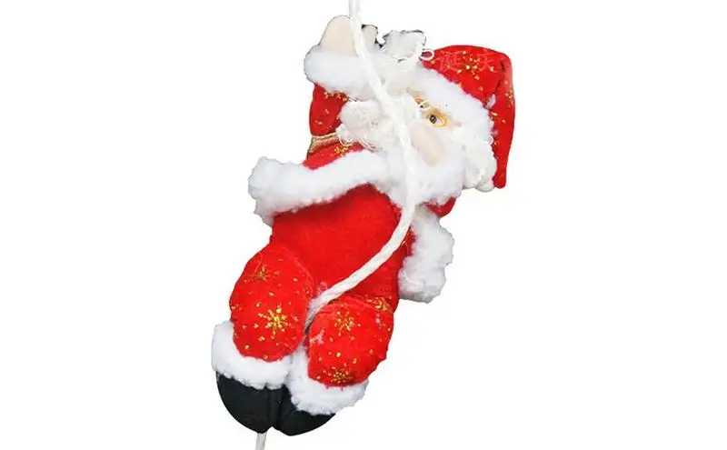 

Скалолазание Санта на веревке забавная скалолазание искусственная игрушка креативная кукла веревка рождественские подарки украшения для двери стены окна Декор