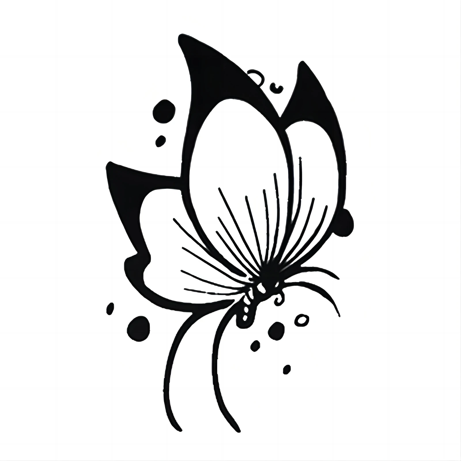 

Butterfly shaped car off-road RV engine hood vinyl sticker