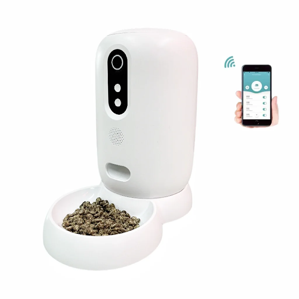 

Pet supplies New amazon best selling wifi cameras smart automatic cat dog feeder pet food dispenser animal feeder for small pets