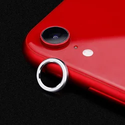 Premium Aluminum Alloy Camera Lens Protector Ring - iPhone XR (Silver)