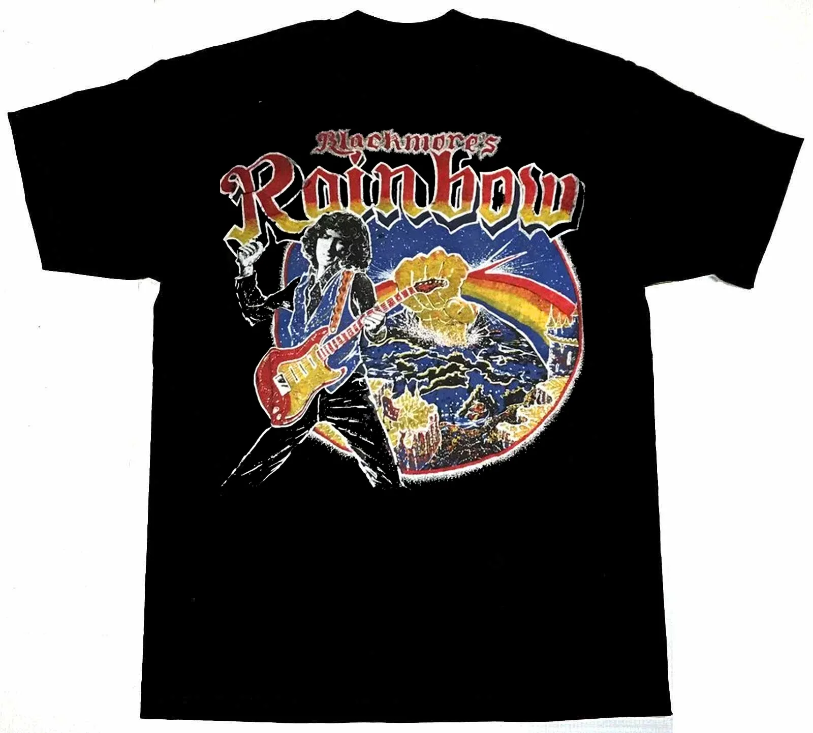 

Retro Live Concert Rainbow Ritchie Blackmore Shirt Black Unisex S-5XL LE382