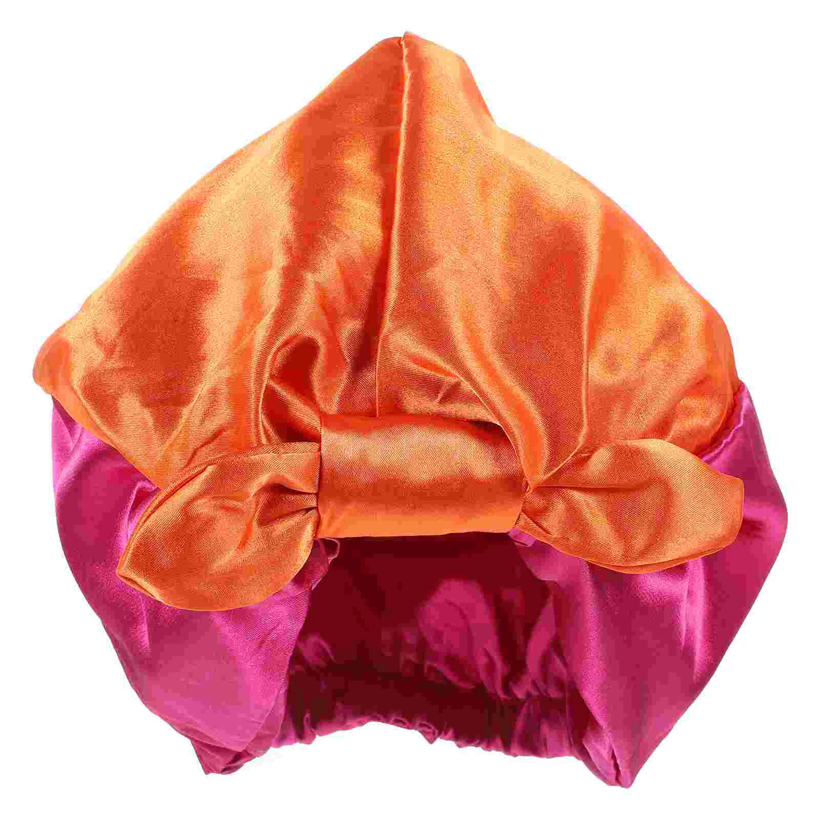 

Women Sleeping Hat Satin Sleeping Bonnet Fashionable Sleeping Cap Hair Bonnet