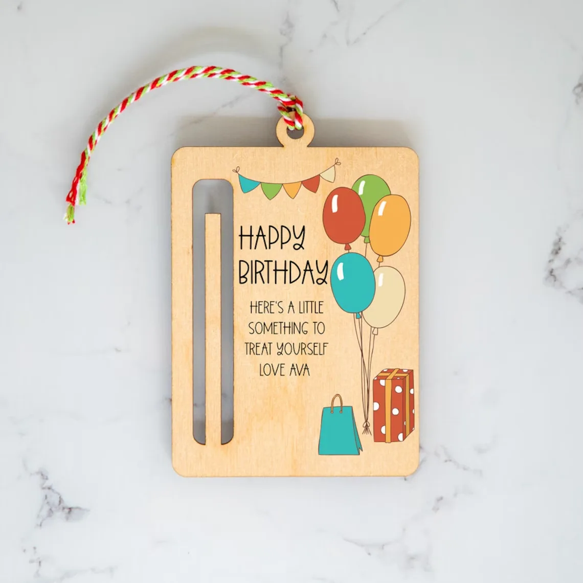 HAPPY 18TH BIRTHDAY Money Clip Celebrating Milestone Birthday Clear Beer Wine Print Solid Wood Cash Holder Men Women Adults Gift