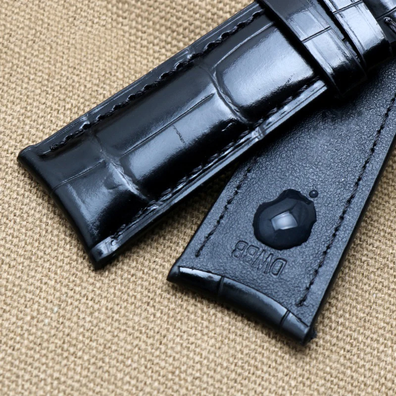 SCHIK 22mm Cowhide Watch Strap Folding Buckle Clasp Leather Watchband Suitable for IWC PORTUGIESER Series Watch Men's Watch