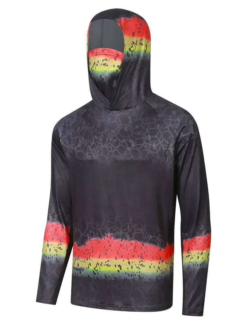 Fishing shirts men sun protection long sleeve summer anti-UV M-3XL