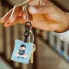 3pcs Keychain Glasses Cloth Suspend Electronic Wipes Screen Phone Cleaning Lens Cleaner Mirror Cloth Fiber Eyeglass Wipe Cloth 5