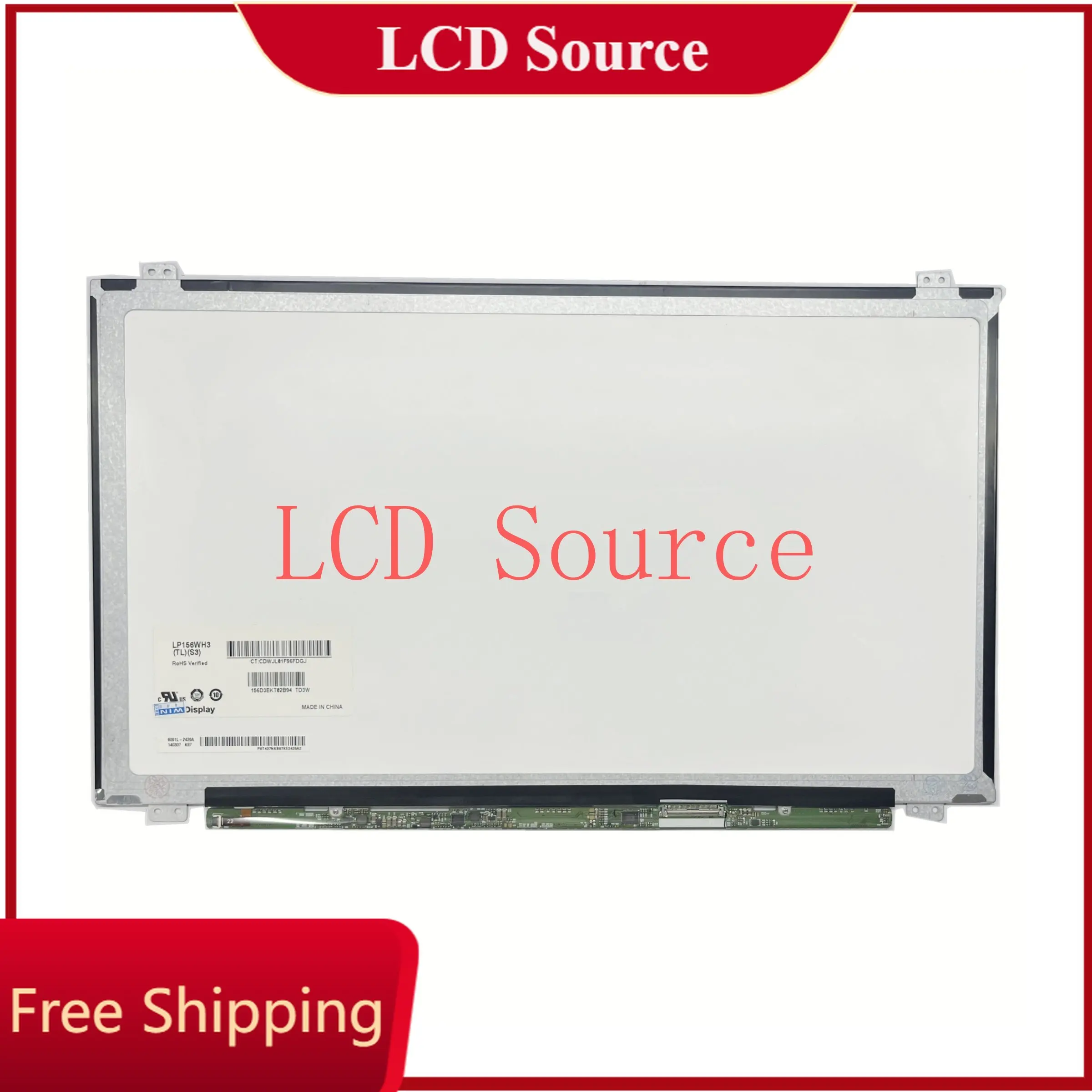 

LP156WH3 TLS3 LVDS LP156WH3 (TL)(S3) Panel Replacemen 15.6" New Display HD 1366X768 LVDS 40 pins Glossy LED LCD Screen