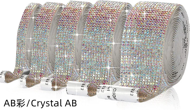 Self-Adhesive Crystal Rhinestone Ribbon for DIY Crafts and Decorations
