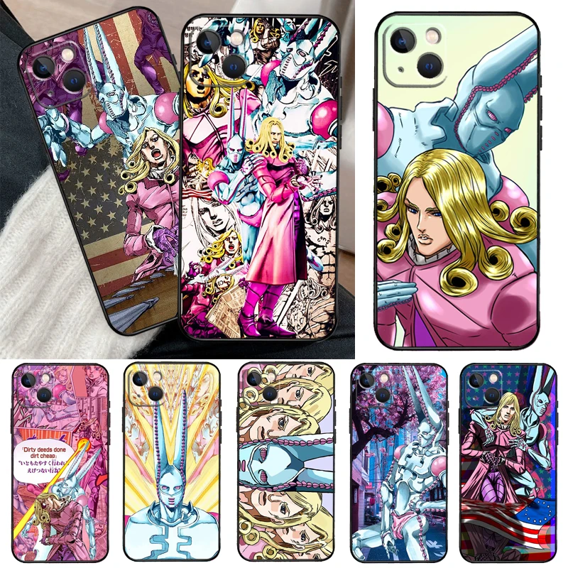 Funny Valentine D4C Love Train jojo For iPhone se 6s 7 8 plus x xr xs 11 12  mini pro max soft silicone phone case cover shell - AliExpress