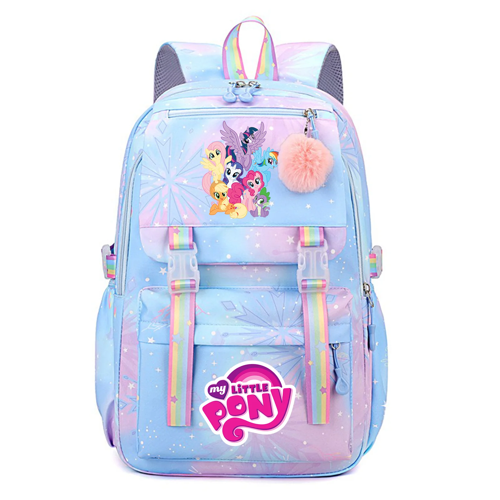 My Little Pony Backpack Boys Girls Bookbag Bag Student Teenager ...
