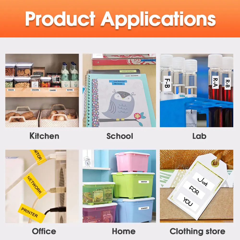 10Pcs 45013 45010 45018 라벨 호환 Dymo D1 라벨 카트리지 45016 45019 45022 Dymo LabelManager 160 280 360 라벨 메이커