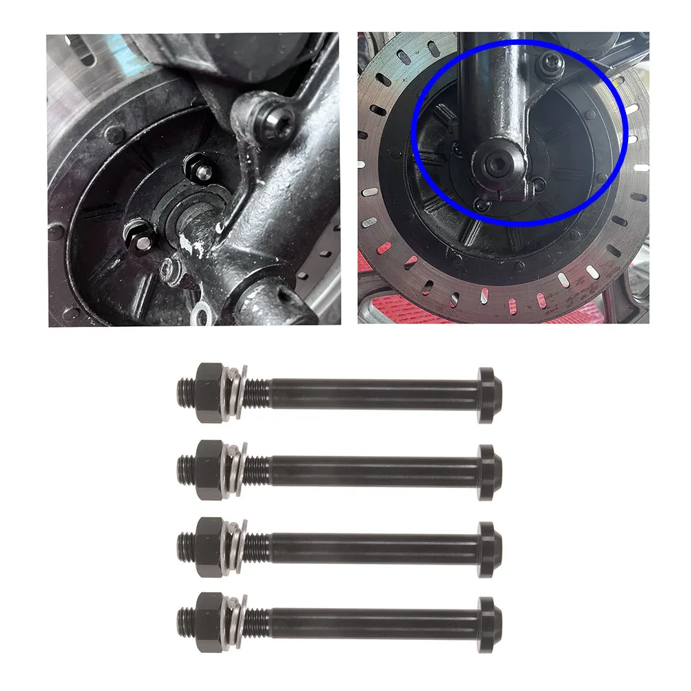 

Retro Motorcycle Front Hub Screws 4pcs Titanium for BMW R65 R80 R100 Cafe Racer Accessories Bolt