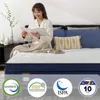 Mattress in a Box, Medium Firm Fiberglass-Free, Soft Breathable Pressure Relief Memory Foam Hybrid Pocket Innerspring Bed 6
