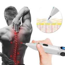 Electric Acupuncture Pen Pulse Acupoint Massager for Body Muscle Stimulator Pain Relief Auto Find Point Massage Acupoint Pen