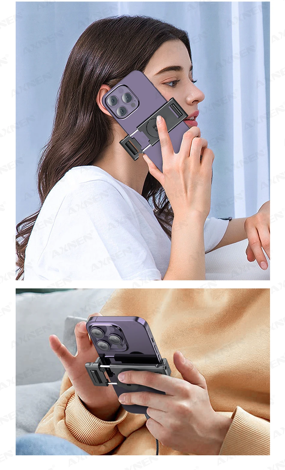 Axnen p02 360 graden smartphone gimbal met afstandsbediening_voghion.com
