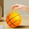 1-5pcs Bouncing Mute Ball Indoor Silent Basketball with Hoop High-Resilience Lightweight Foam Basketball 18/21/24cm Kids Gifts 3