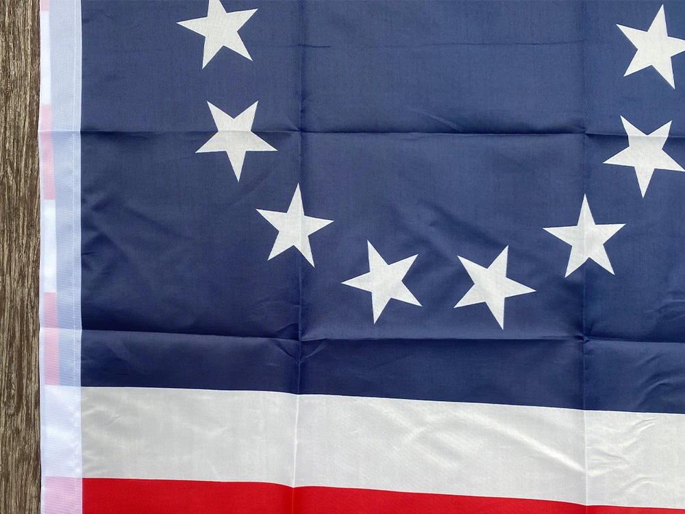 Betsy Ross 13 Star USA American Flag - Detail View 2