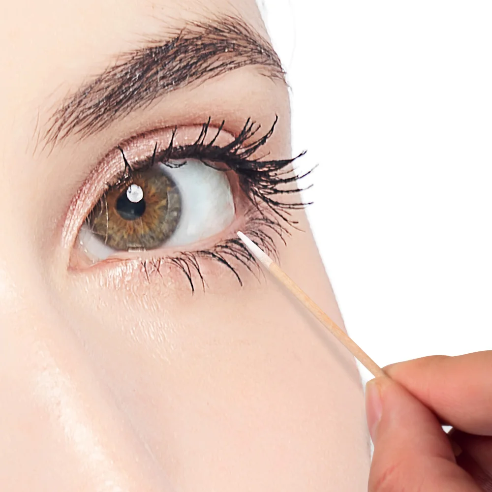 Gloednieuwe 100 Stks 7cm Hoge Kwaliteit Microblading Micro Borstels Wattenstaafje Pluizende Tattoo Permanente