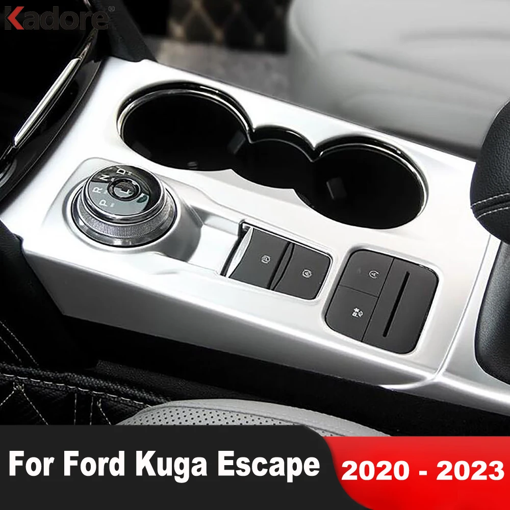 For Ford Kuga Escape 2020 2021 2022 2023 Carbon Car Console Gear Shift
