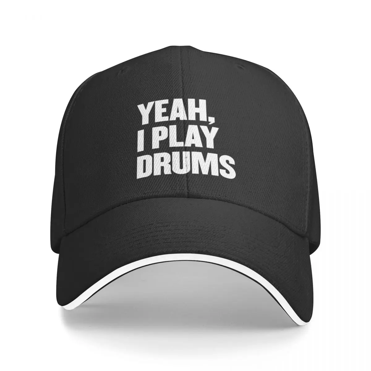 

New Yeah I Play Drums funny Drummer Shirt for Drum Players Baseball Cap Trucker Hats Hat Women Men's