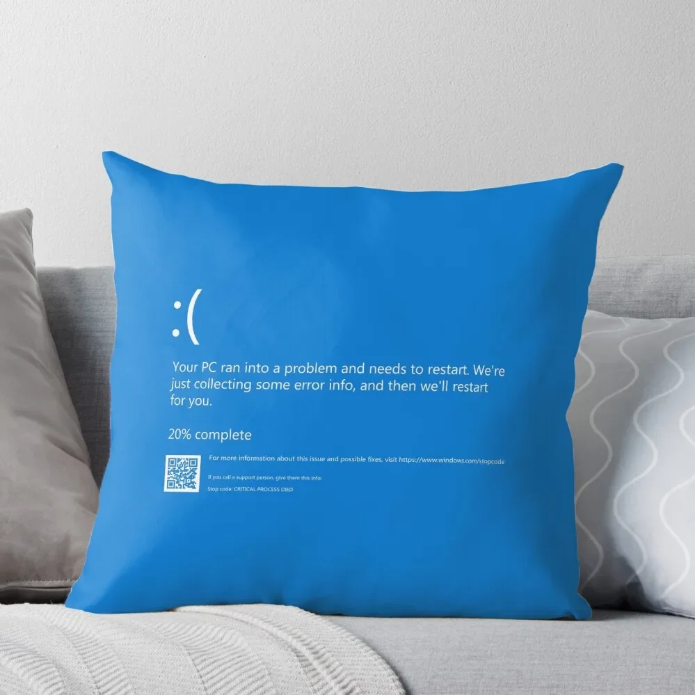

Blue Screen of Death NEW Throw Pillow Pillow Covers Decorative Cushion Covers For Living Room