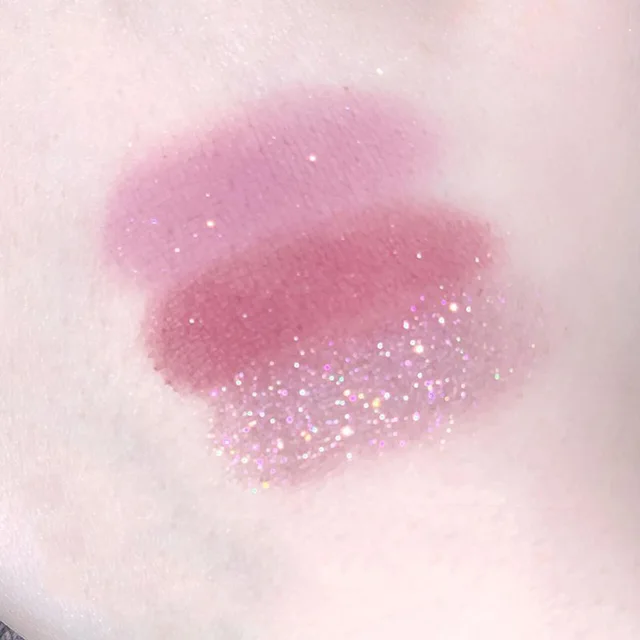 Dream Glittering Purple Eyeshadow Glitter Pearlescent Highlighter Makeup Monochrome Glossy Shiny Eye Shadow Palette