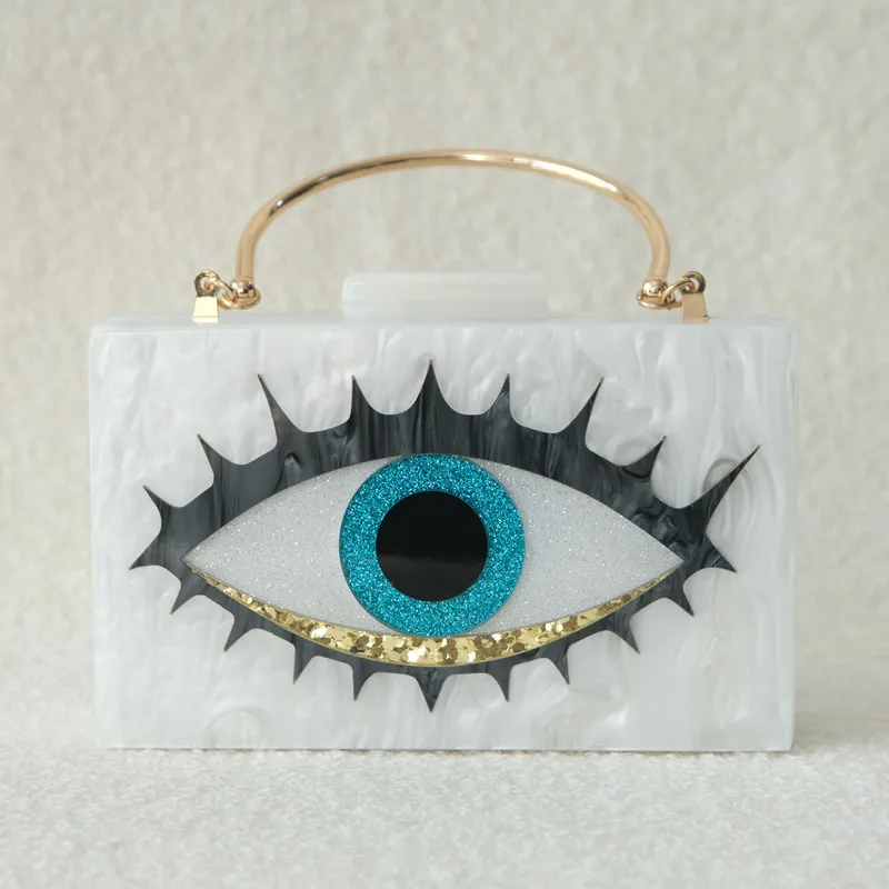 Neue Trendy Handtasche Mode Frauen Tasche Boutique Acryl Luxus Party Abend Tasche Frau Candy Hochzeit Box Vintage Clutch Tote Tasche – Detail 6