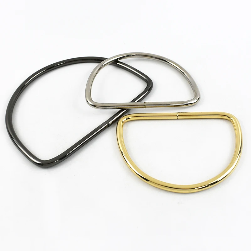 1-10Pcs D Ring Shape Metal Handles Replacement DIY Handbags Bags Purse for Making Women Bag Belt Hardware Accessories