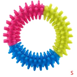Jouets à mâcher en TPR colorés pour animaux de compagnie, entraîneur interactif, nettoyage des dents, jouet à mâcher agressif, fournitures pour animaux de compagnie, produit interactif 