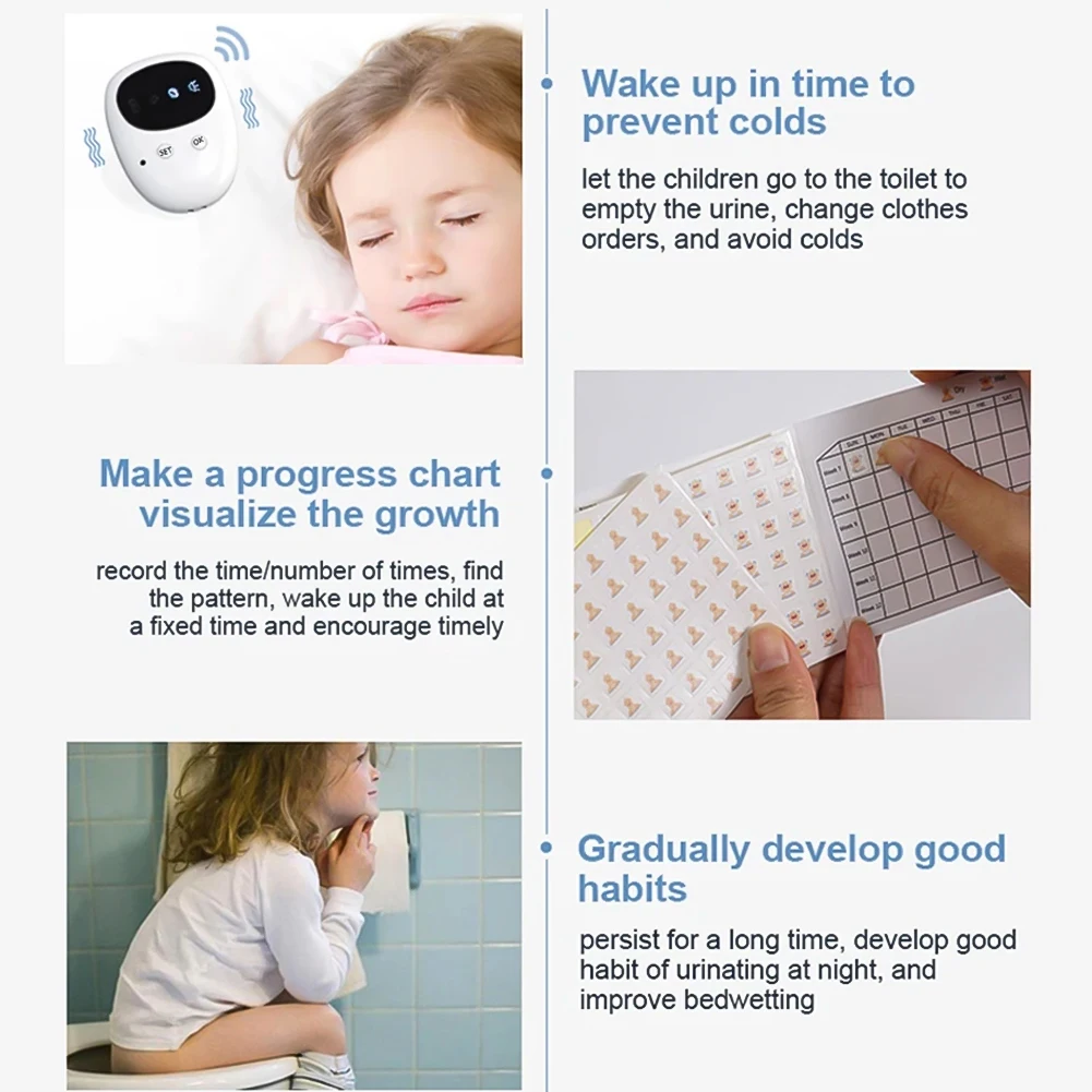 Wireless Bedwetting Alarm Best Bed Wetting Enuresis Alarm Nocturnal Wetting Baby Children Potty Training for Baby Kids