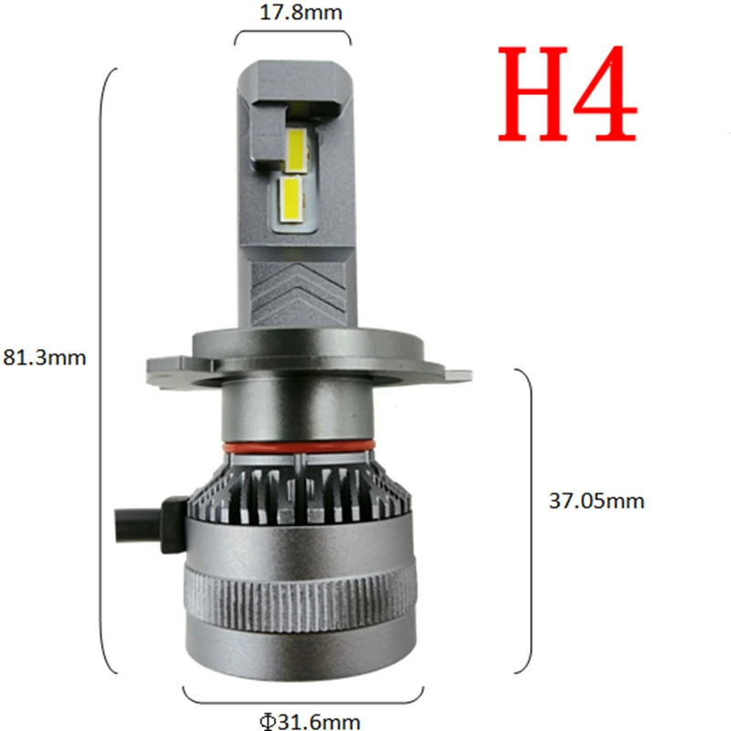 LEDカーヘッドライト電球,120W,12000lm,H7,h4,h7,h8,h11,h1 9005,9012 ...