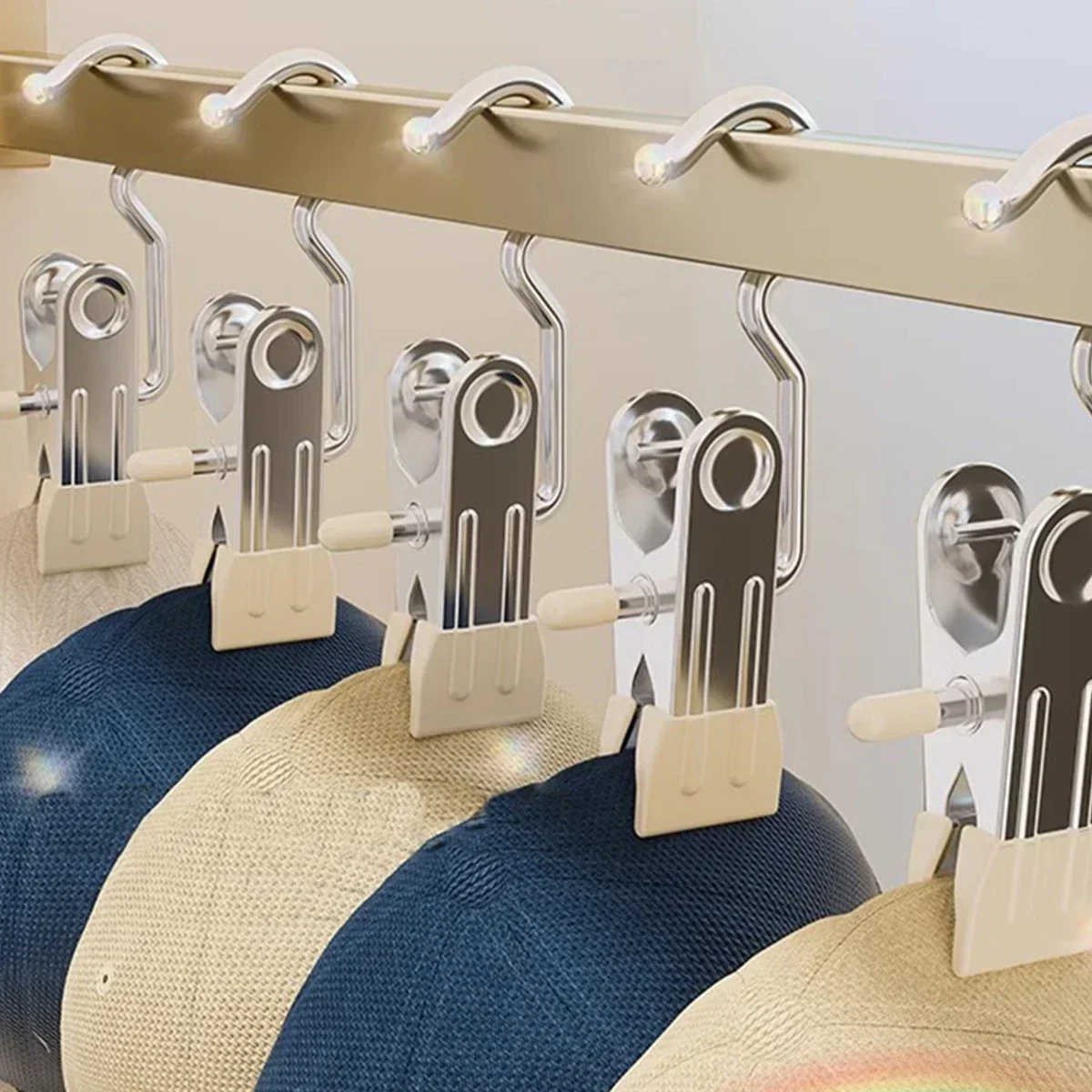 1pcs Pants Hanger Closet Clothes Organizer No Trace Clothespins Clothes Pegs with Hooks Hangers Clip