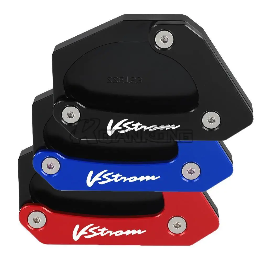 2020 2021 Motorcycle Cnc Side Kickstand Stand Extension Enlarger Plate For Suzuki Dl650 V-Strom Vstrom 650 Xt V Strom 2012-2022