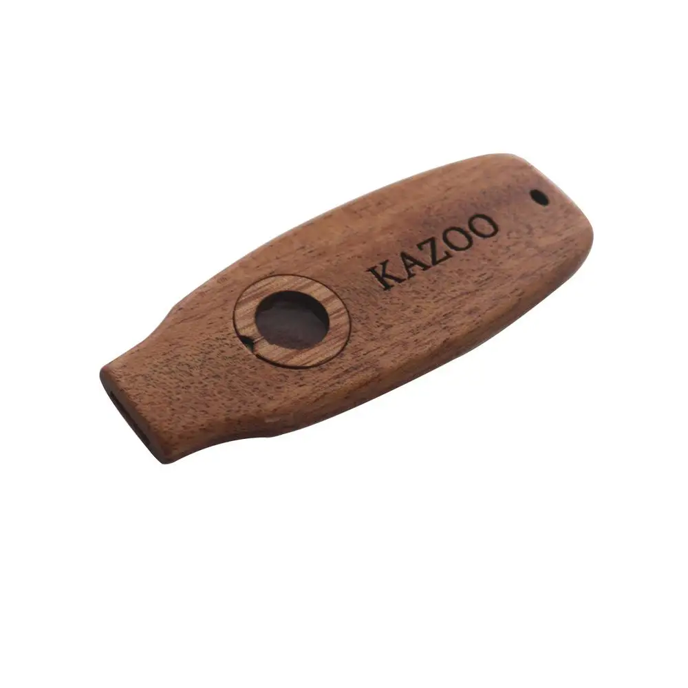 Wooden Kazoos Wooden Kazoo Flute for Beginners Professional Accompaniment Kazoo with Diaphragm Musical Instrument for Acoustic Guitar Ukulele