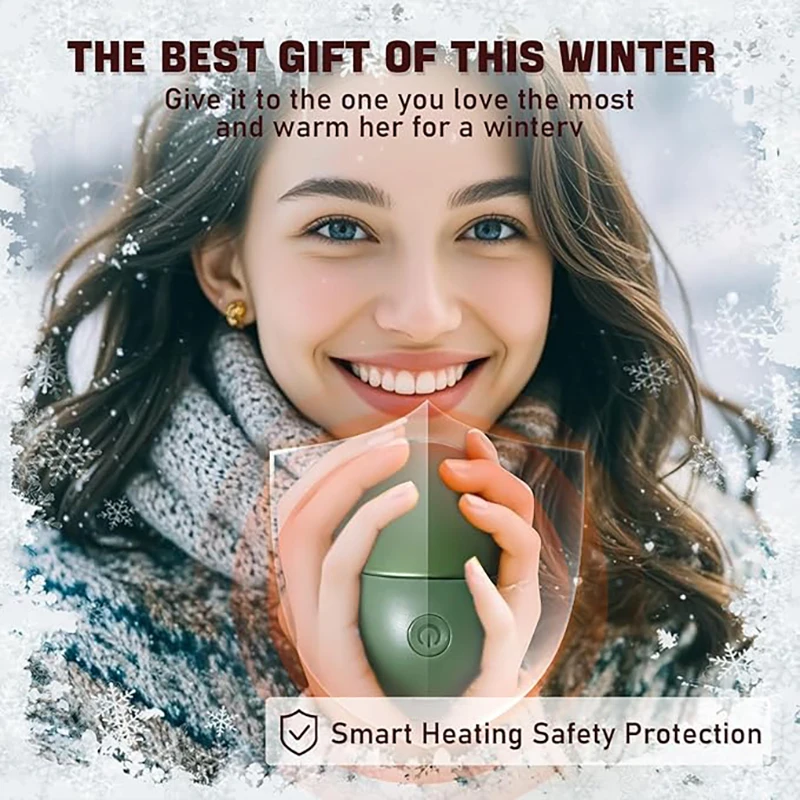 Avocado shape Hand Warmer Magnetic Split Type Fast Heating 2in1 Rechargeable Multiple Safety Portable Pocket Warmer for Winter portable hand warmer